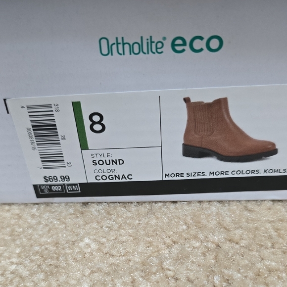 Sonoma Cognac Ortholite Eco Boots - Size 8 - Picture 2 of 9
